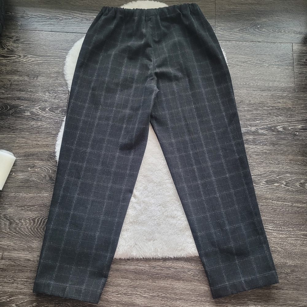 Aritzia The Group Babaton Jimmy Pant In Black Fine Grid Sz S - Picture 4 of 9